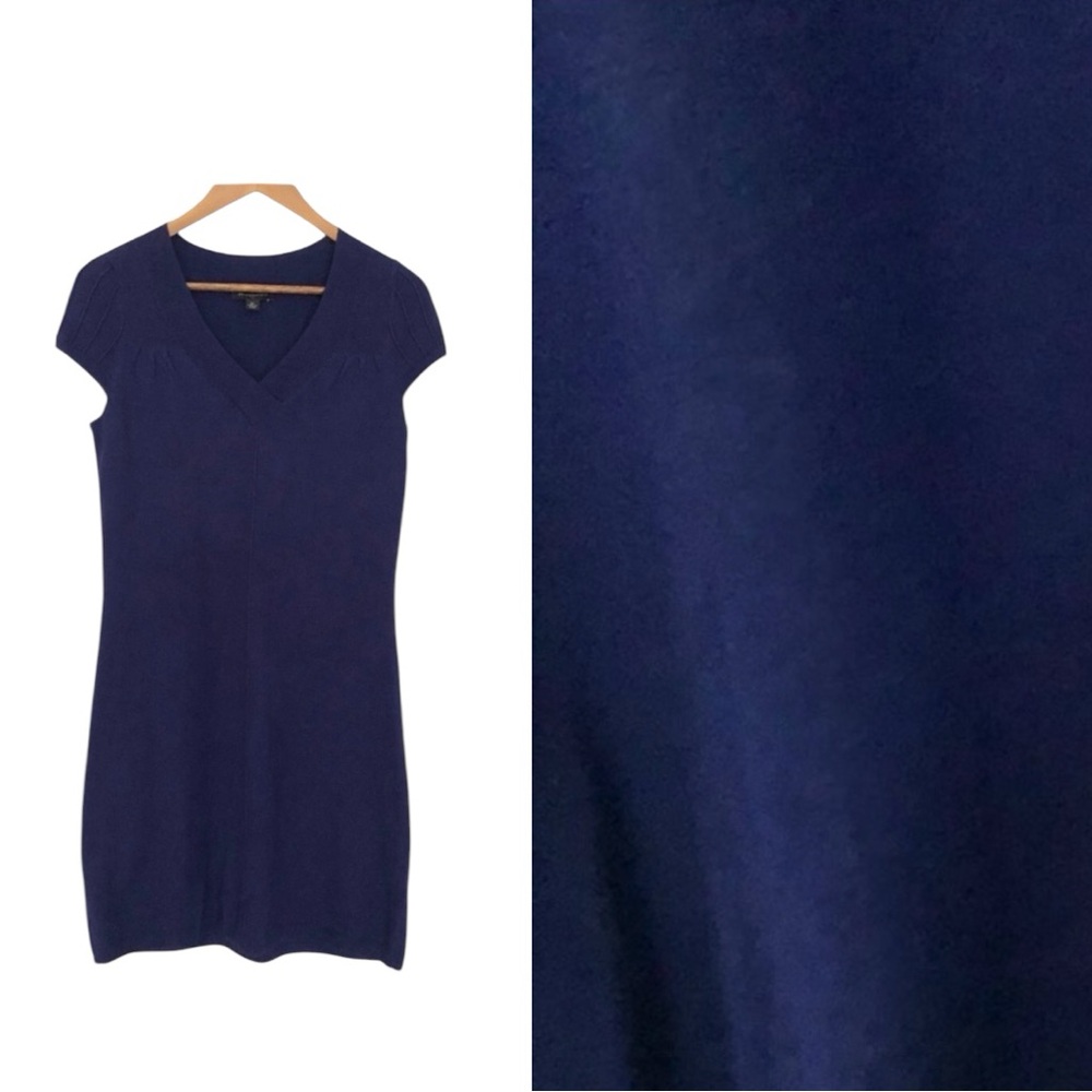 Banana Republic sweater dress cotton / wool blend. Purple.